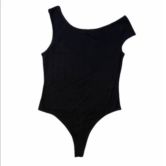 American Apparel Tops - NEW American Apparel Black Asymmetrical Bodysuit